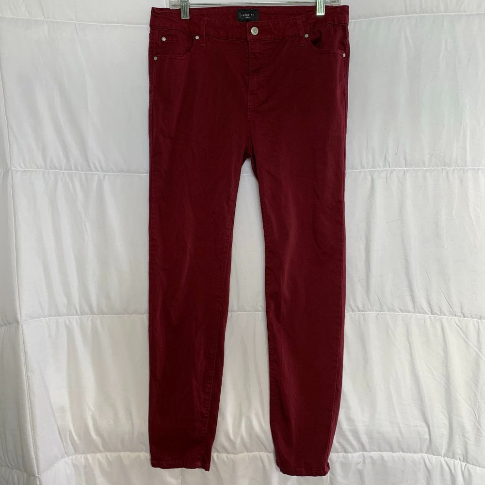 Celebrity Pink Merlot/Maroon Jayden Skinny Jeans